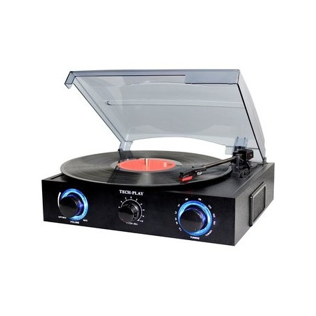 TechPlay TCP2 BK, 3 Speed (33, 45, 78 RPM)turntable with pitch control - Envío Gratuito