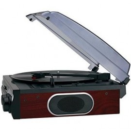 Jensen JTA-230SE 3-Speed Stereo Turntable with Built-in Speakers - Envío Gratuito