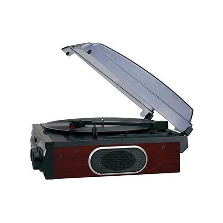 Jensen JTA-230SE 3-Speed Stereo Turntable with Built-in Speakers - Envío Gratuito