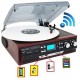 Boytone BT-37M-C Bluetooth 3-Speed Stereo Turntable - Envío Gratuito