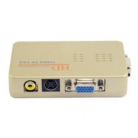 ER AV a VGA Video Converter-Amarillo. - Envío Gratuito