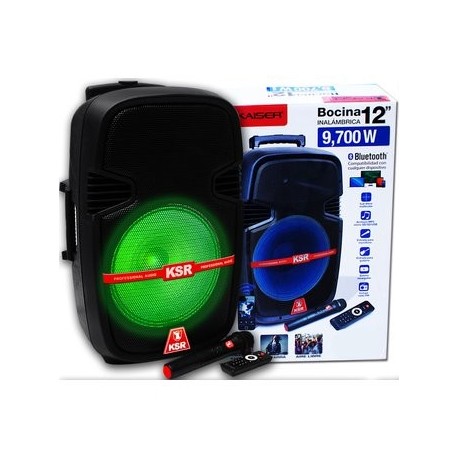 Super bafle recargable de 12" kaiser con padrisimos hyper - Envío Gratuito