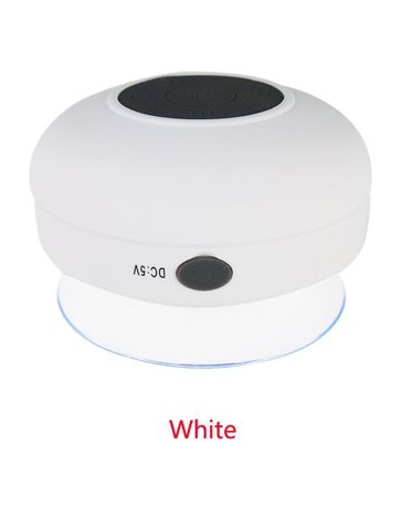 Altavoz Ducha Mini Bluetooth Wireless Portable (Blanco) - Envío Gratuito