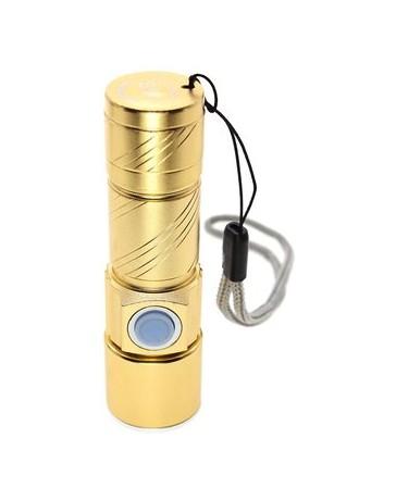 Luz llevada de la táctica recargable USB mini linterna - Envío Gratuito
