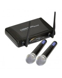Sistema Profesional de 2 Microfonos Inalambricos UHF - Envío Gratuito