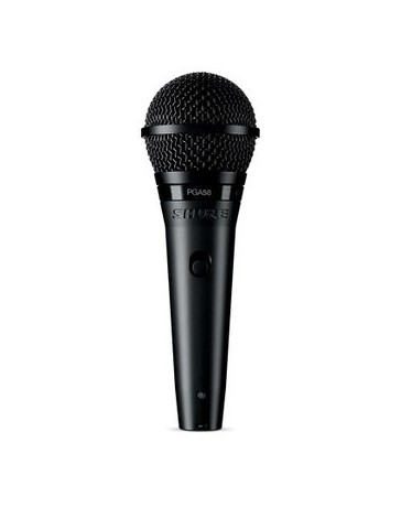 Micrófono Shure Cardioide Dinámico Para Voces PGA58-QTR - Envío Gratuito