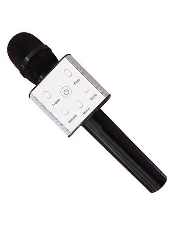 MICRÓFONO KARAOKE PORTÁTIL NEGRO - Envío Gratuito