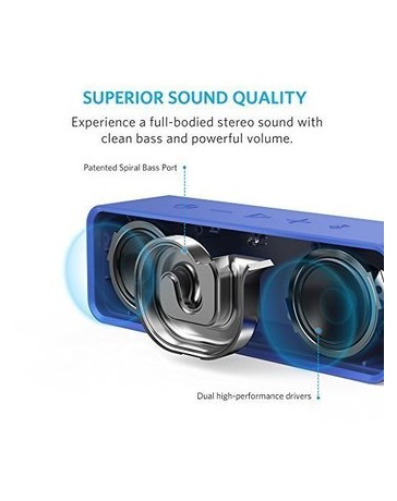 Bocina Anker Bluetooth Radio AK-A3102031 -Azul - Envío Gratuito