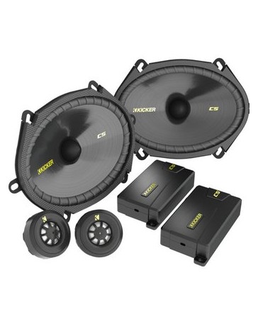Nuevo D Set de medios Kicker CSS-69 3 Vias 450 Watts-Negro - Envío Gratuito