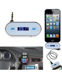 3,5 mm coche inalámbrico blanco transmisor de FM para el iPhone - Envío Gratuito