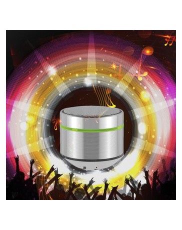 ER LED de colores plata SA21 mini altavoz inalámbrico Bluetooth - Envío Gratuito