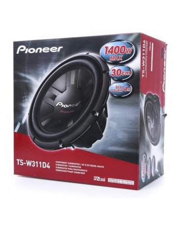 Subwoofer Pioneer TS-W311D4 de 12 pulgadas 1400 watts - Envío Gratuito
