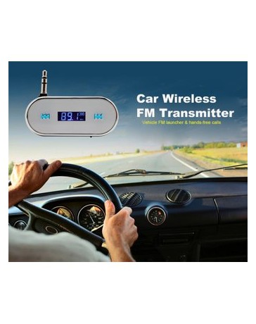 3,5 mm coche inalámbrico blanco transmisor de FM - Envío Gratuito
