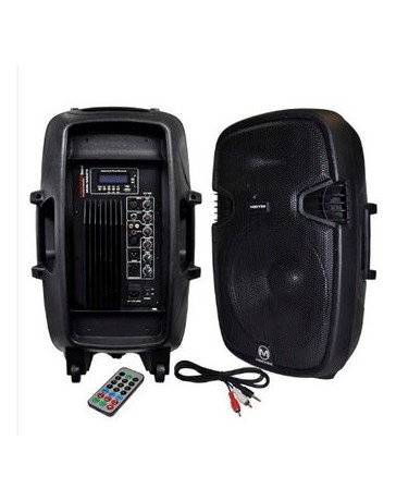 Altavoz DE 15” Amplificado Con Entradas USB, SD Y BLUETOOTH Master - Envío Gratuito