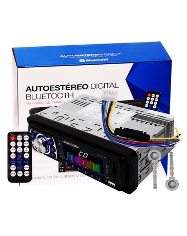 QAutoestereo de 1 DIN 180W RMS con conectividad bluetooth - Envío Gratuito