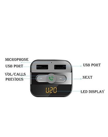 Actpe Bluetooth MP3 Player FM Transmitter Wireless Hands-free - Envío Gratuito