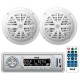 Pyle Stereo Radio Headunit Receiver & Waterproof Speaker Kit - Envío Gratuito