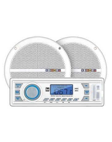 AUTOESTEREO /BOCINAS 6.5 MARINO DUAL MXCP-42 BLANCO - Envío Gratuito
