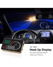 X6 3 Inch Car OBDII HUD Head Up Display Projector Speed - Envío Gratuito