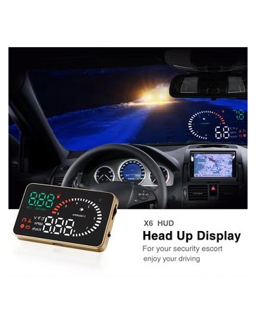 X6 3 Inch Car OBDII HUD Head Up Display Projector Speed - Envío Gratuito