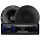 Paquete Boss Audio Systems Estereo 612UA Bocinas Ck65 6.5 Pulg 250w Max - Envío Gratuito