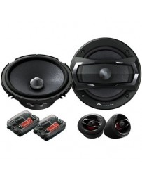 Set de Medios Pioneer TS-A1605C 2 vias Crossovers Tweeters 350 Watts - Envío Gratuito