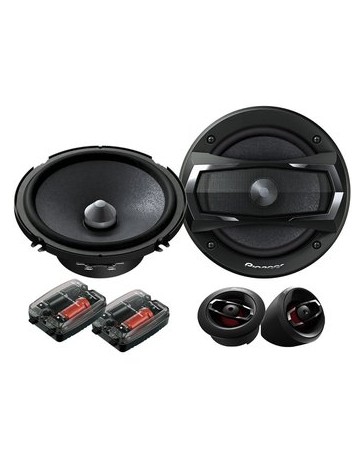 Set de Medios Pioneer TS-A1605C 2 vias Crossovers Tweeters 350 Watts - Envío Gratuito