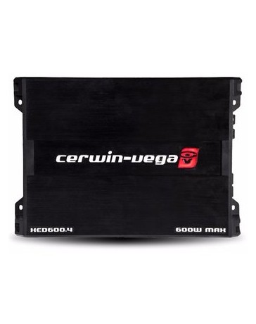 Nuevo Amplificador Cerwin Vega XED600.4 Color Negro, 4 Canales. - Envío Gratuito