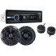 Paquete Power Acoustik PCD-4165B Autoestereo con Bocinas - Envío Gratuito