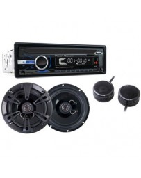 Paquete Power Acoustik PCD-4165B Autoestereo con Bocinas - Envío Gratuito