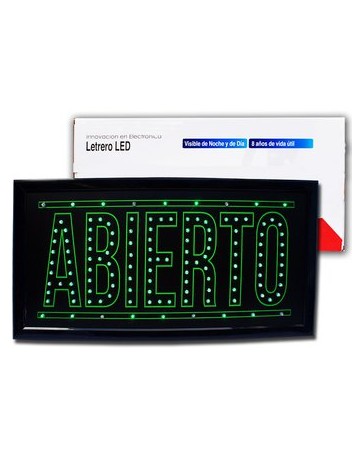 Anuncio luminoso con hyper leds ahorradores de energia - Envío Gratuito
