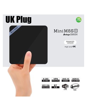 TV Box Mini M8S II Amlogic S905X Quad Core Android - Envío Gratuito