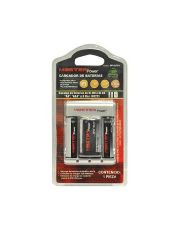Cargador Baterías Master MP-9V2AA - Envío Gratuito