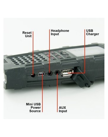 Radio Eton Raptor Nsp200wxb Solar Usb Banda Clima - Envío Gratuito