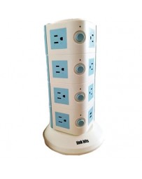 Torre Multicontacto Link bits LBS-402U con Puertos USB - Envío Gratuito