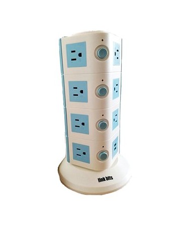 Torre Multicontacto Link bits LBS-402U con Puertos USB - Envío Gratuito