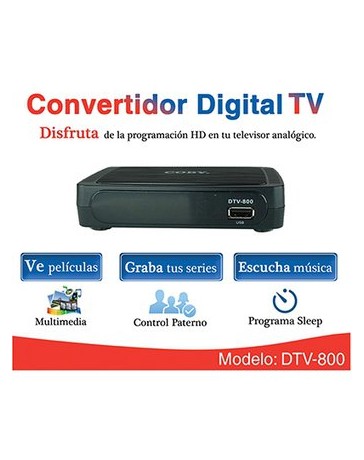 Convertidor Digital COBY DTV-800 - Envío Gratuito