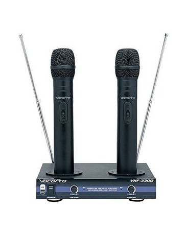 Sistema De Microfonos Inalambricos VocoPro VHF-3300 2 Ch VHF - Envío Gratuito