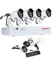 Ms-4-1Ahdkit - Sistema Seguridad 4 Cámaras Master - Envío Gratuito