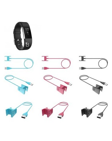 3pcs 1M USB Cable Cargador para Fitbit Charge 2 Reemplazo - Envío Gratuito
