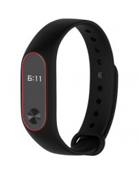 ER Miband 2 Version Suave Correa Banda De Reloj-Rojo Negro - Envío Gratuito