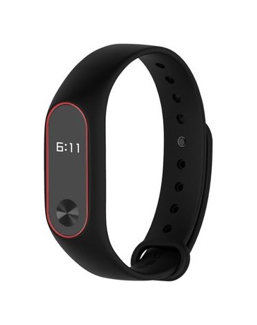ER Miband 2 Version Suave Correa Banda De Reloj-Rojo Negro - Envío Gratuito