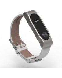 ER Mi Busi 2 Generaciones Pulsera De Cuero Pulsera-Blanco - Envío Gratuito