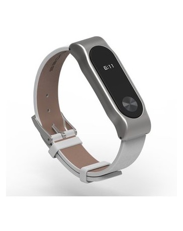 ER Mi Busi 2 Generaciones Pulsera De Cuero Pulsera-Blanco - Envío Gratuito