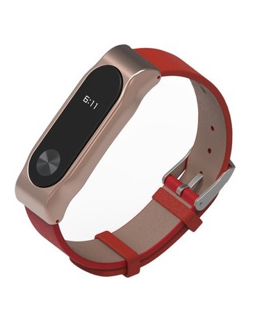 ER Mi Busi 2 Generaciones Pulsera De Cuero Pulsera-Rojo Y Oro Rosa - Envío Gratuito