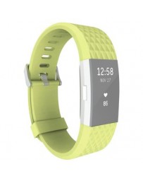 Para Fitbit Cargador 2 Reloj Pulsera Diamante Tpu Correa Textura - Envío Gratuito