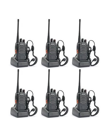 Radio de dos vías (paquete de 6) BaoFeng BF-888S - Envío Gratuito