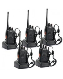 Kit de 5 Radios Portátiles Baofeng Bf-888s-Negro - Envío Gratuito
