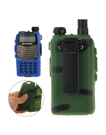 Caso Del Silicón Del Color Puro De UV - 5R Serie Walkie - Envío Gratuito