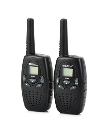 UCOM 8 KM / 5 millas Walkie Talkie - Negro - Envío Gratuito
